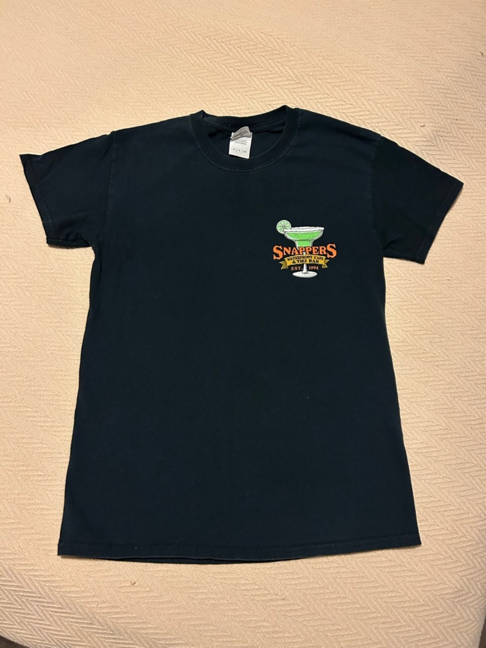 Black Graphic Logo Crewneck T-Shirt
